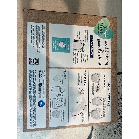 Pampers Hybrid Cover Unisex Diapers Jungle, I Heart You-gray, Milk & Cookies - Picture 10 of 10